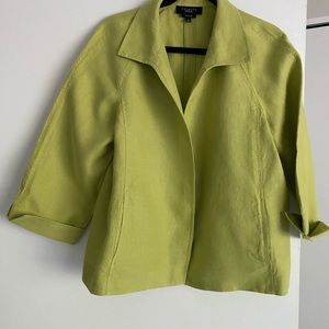 Talbots jacket green color Large